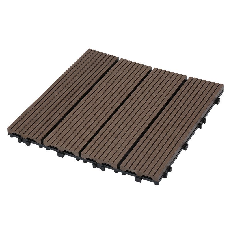 Frendorf | 12" X 12" Deck/Patiobodenfliesen 4-Slat Quadrat für Außenpatiofliesen