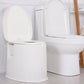 Frendorf | Moderne Kunststoff-WC-Bodenstehende Toilette mit sanftem Schließsitz für das Badezimmer