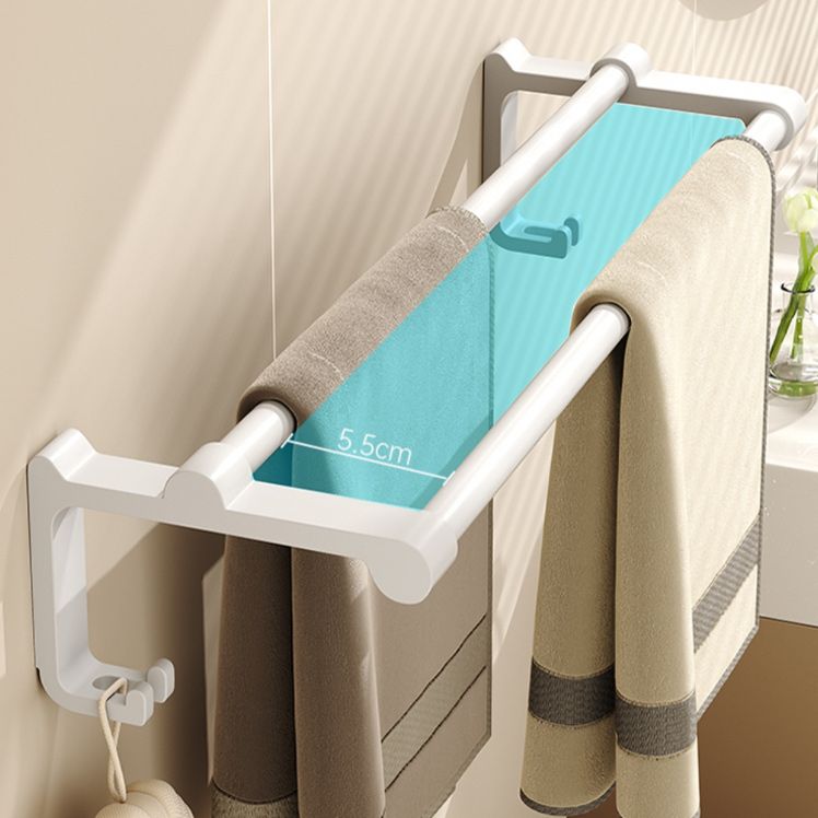 Frendorf | Modernes Stil Badezimmerzubehörset mit Badregal/Handtuchhalter/Toilettenbürste in Weiß
