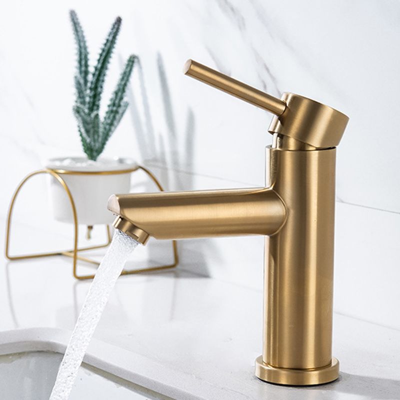 Frendorf | 1-Handgriff Gold Nickel Weitlaufende Armatur Einloch Hebel Waschbeckenarmatur mit Abfluss
