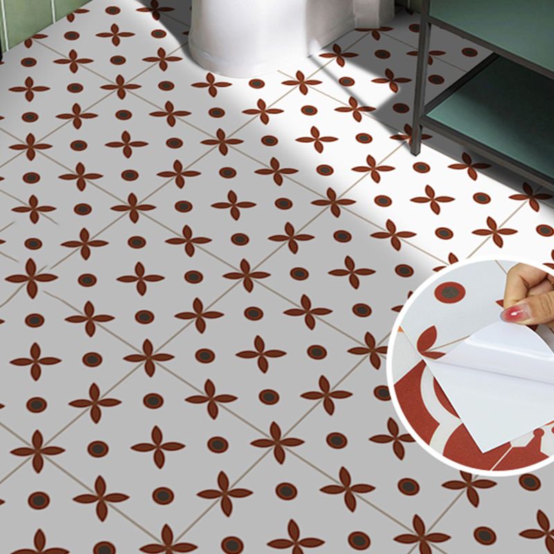 Frendorf | Peel and Stick Vinylboden PVC Muster-Vinylboden mit quadratischem Rand