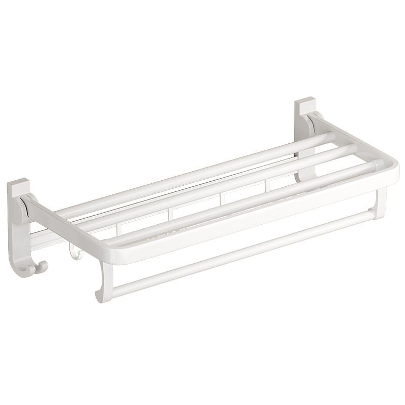 Frendorf | Weißes Badezimmer Zubehör Set Zeitgemäßes Aluminium Badezimmer Zubehör Kit mit Handtuchhalter