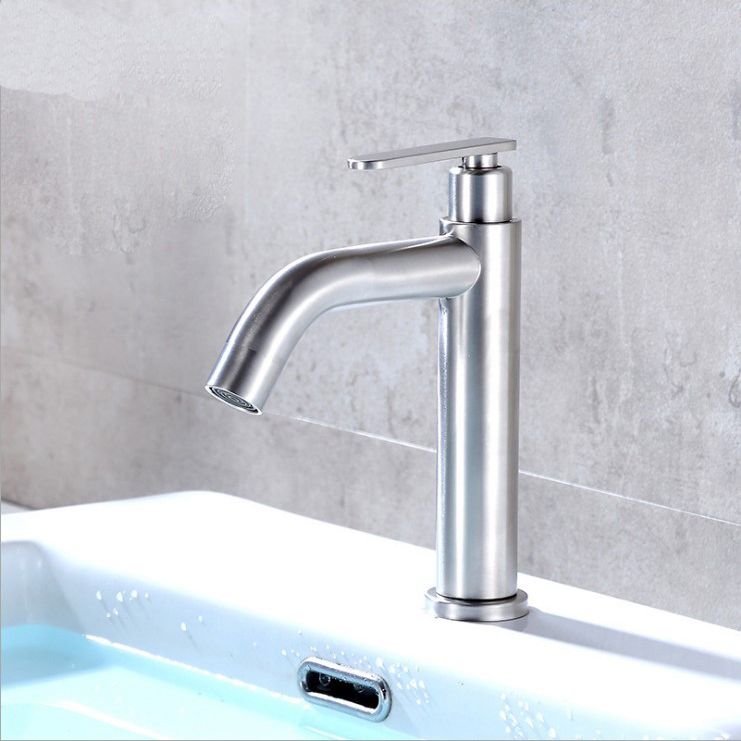 Frendorf | Modern Vessel Wasserhahn Edelstahl Niedriger Bogen Waschbecken Wasserhahn