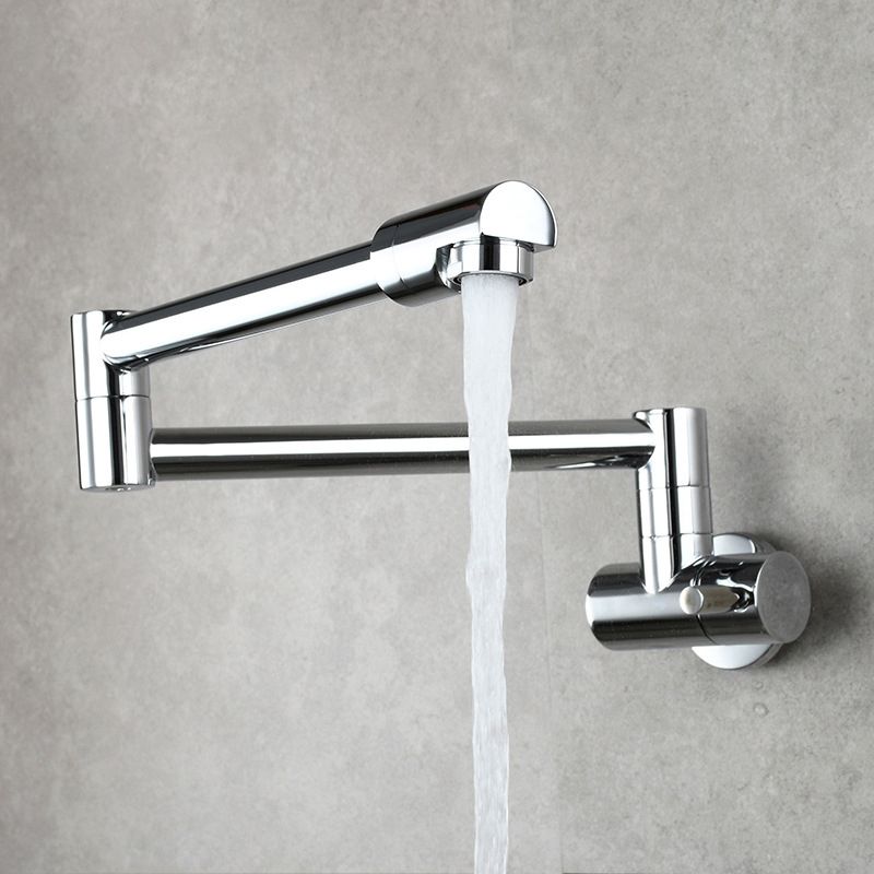 Frendorf | Moderner Pull-down Wasserhahn Einhand Wandmontierter Topf-Füller Niedrigprofil 1-Halter Füller