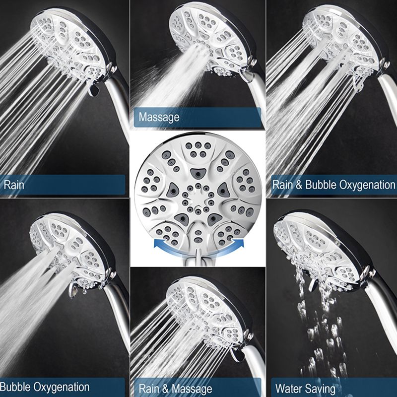 Frendorf | Zeitgenössische Dusche Kombi Doppel-Duschkopf Chrom Deckenmontierter runder Duschkopf