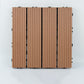 Frendorf | 30 cm x 30 cm Quadrat PVC Terrasse Fliesen Schnappinstallation Außenbodenfliesen