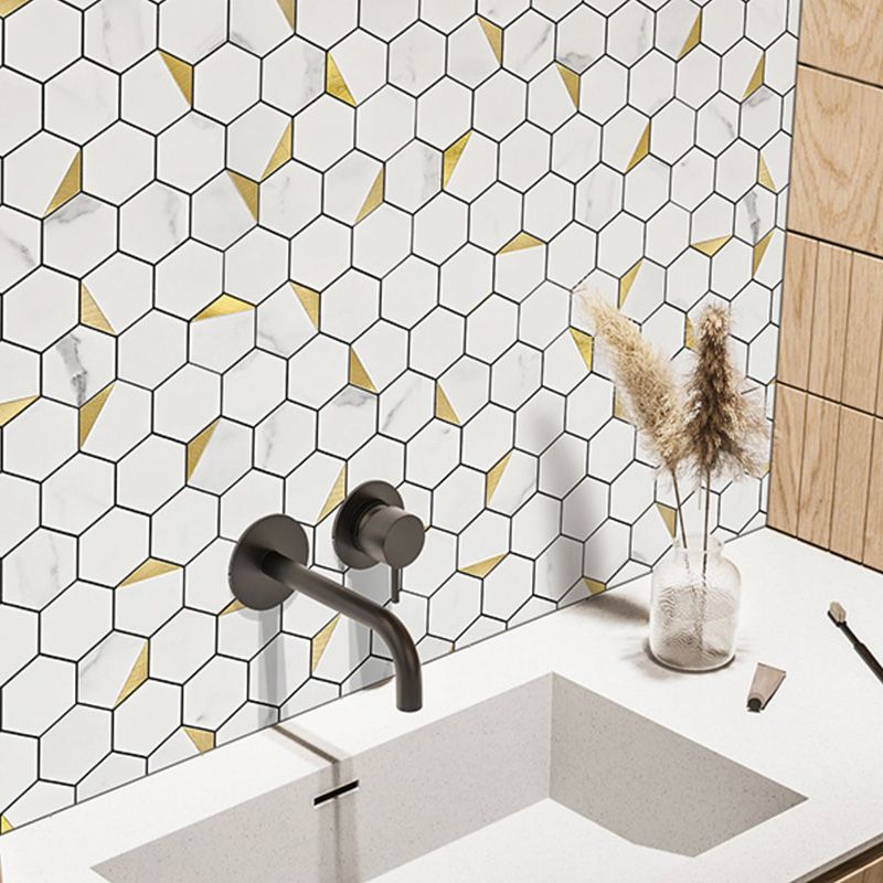 Frendorf | Hexagonale Moderne Peel and Stick Fliesen Mosaikfliesen Peel and Stick Rückwände