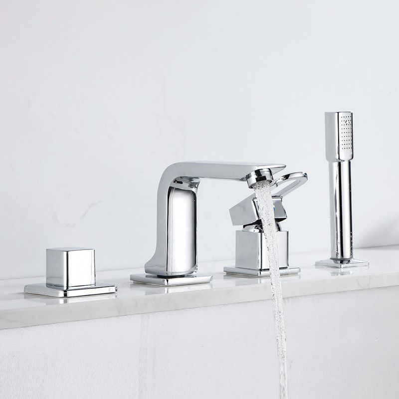 Frendorf | Wandmontierter Wasserhahn Messinghebelgriff Badezimmer Wasserhahn Handbrause