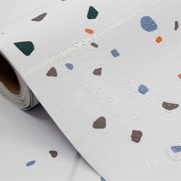 Frendorf | Modernes Vinylboden Geometrisches Muster Selbstklebender PVC-Boden