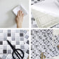 Frendorf | PVC Peel & Stick Mosaikfliese Quadratische Form Mosaikfliesen Tapete