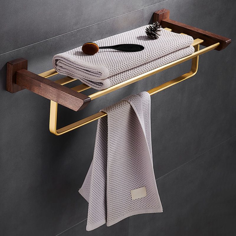 Frendorf | Traditionelles Badezimmer-Zubehörset Badregal Papierhalter Gold Badezimmer-Set