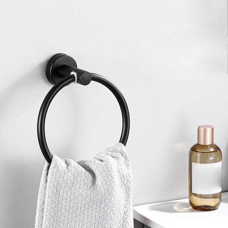 Frendorf | Modernes Badezimmer-Hardware-Set aus Edelstahl Gebürstetes Chrom Handtuchstange/Ring & Bademantel-Haken