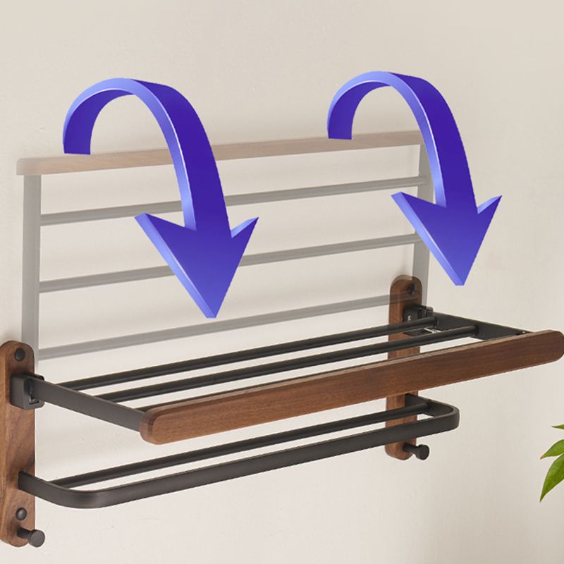 Frendorf | Modernes Badezimmerzubehör-Set Aluminium & Holz Badbeschläge Set