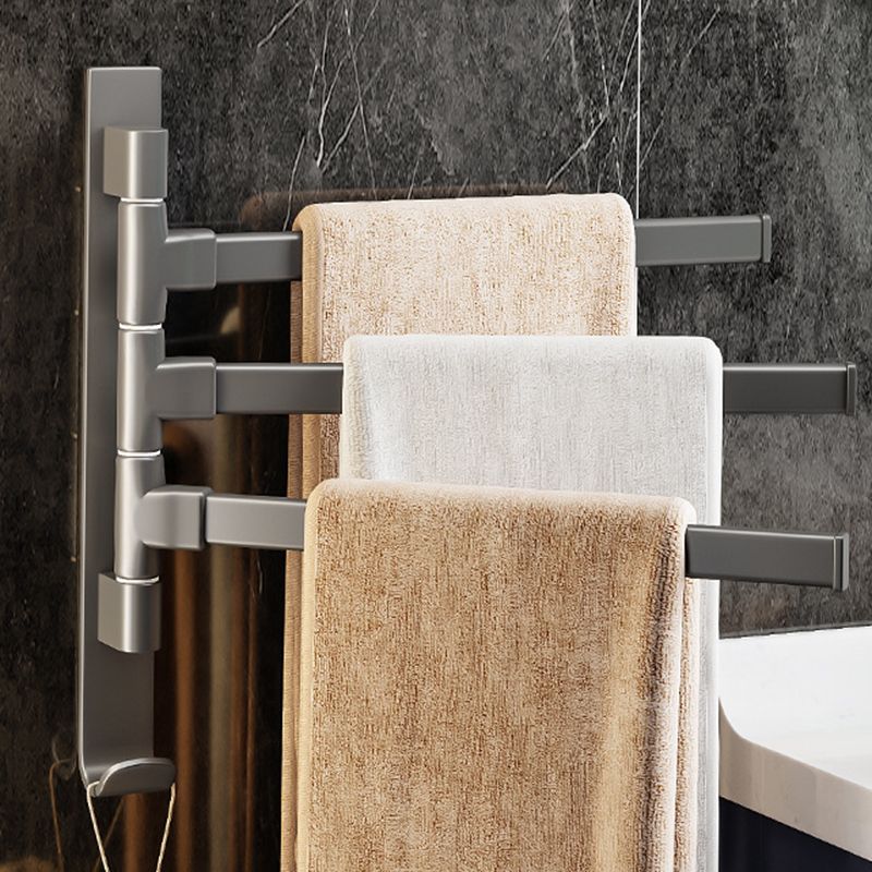 Frendorf | Contemporary Gray Bathroom Accessory Set  Aluminium Handtuchhalter