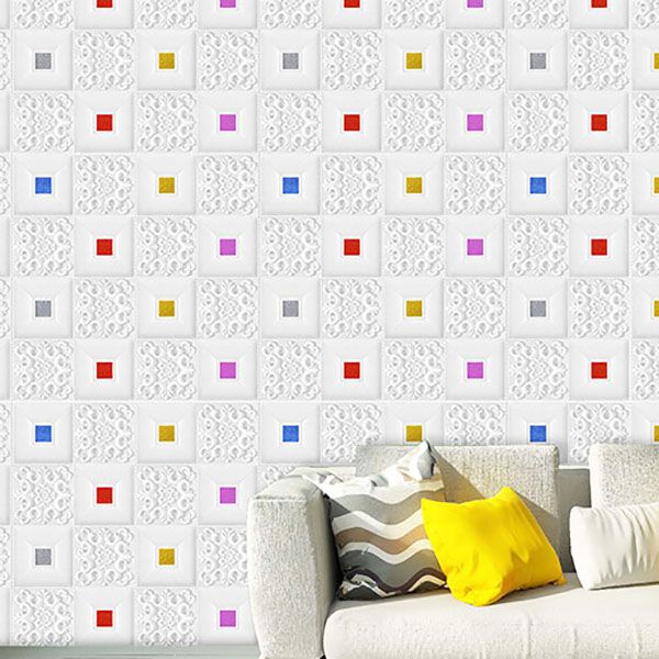 Frendorf | Modernes Zinn-Rückwandverkleidung Glatte Wand Decke XPE Baumwolle Set von 1