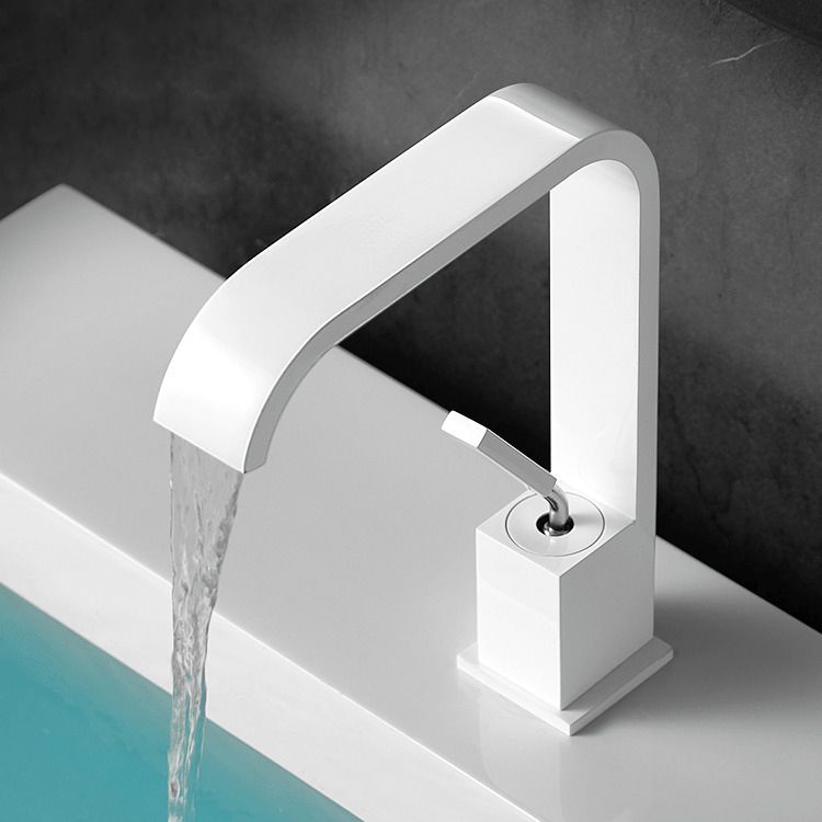 Frendorf | Wasserfallauslauf Weit verbreiteter Waschbeckenarmatur Moderne Metall Weit verbreiteter Spülbeckenarmatur