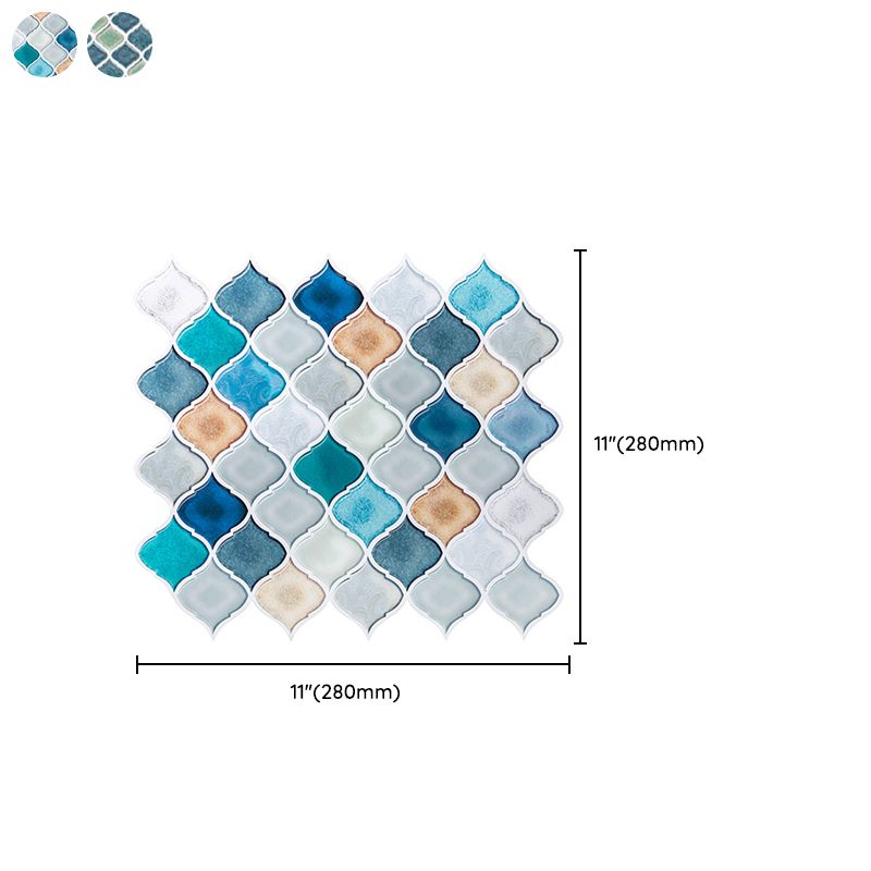 Frendorf | Kunststoff Peel & Stick Mosaikfliesen Wasserdichte Mosaikfliesen Tapete
