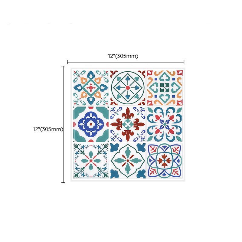 Frendorf | Mosaikfliesen zum Abziehen und Aufkleben Moderne Stil Tapete mit quadratischer Form