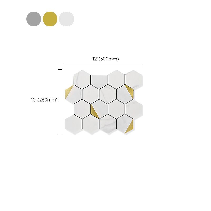 Frendorf | Hexagonale Moderne Peel and Stick Fliesen Mosaikfliesen Peel and Stick Rückwände