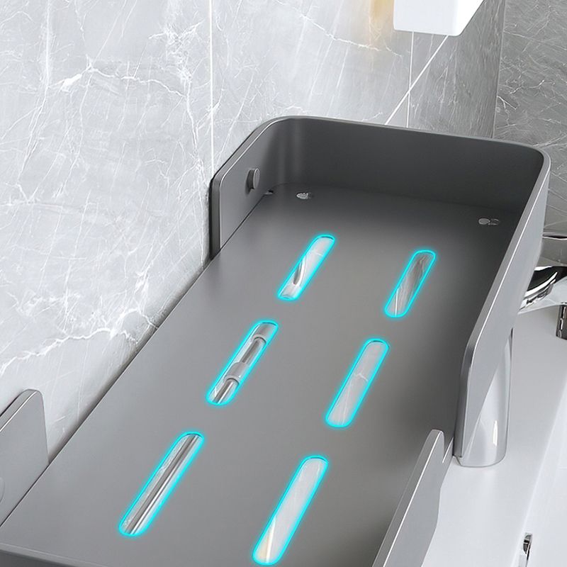 Frendorf | 3-teiliges modernes Badezimmer-Hardware-Set Aluminium Badregal in Grau