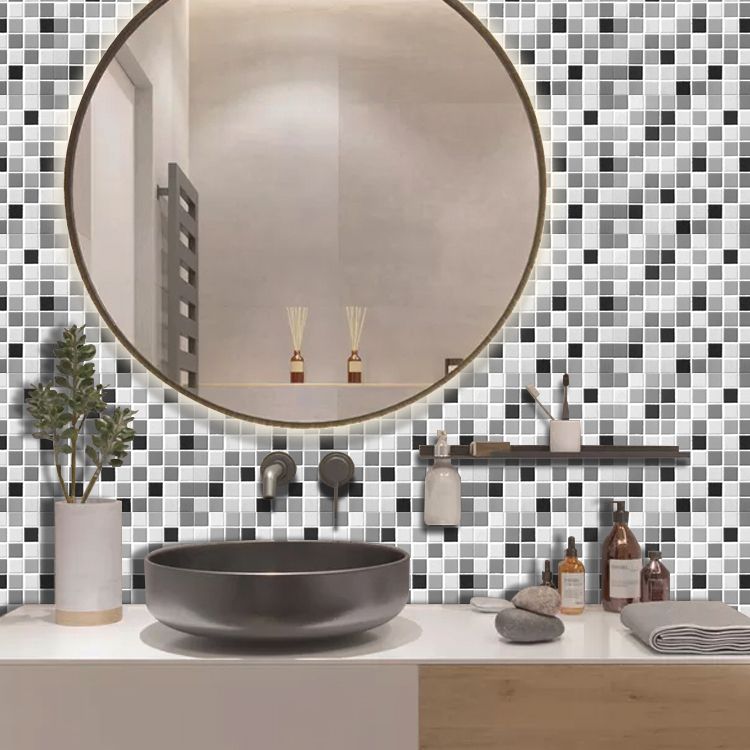 Frendorf | PVC Peel & Stick Mosaikfliese Quadratische Form Mosaikfliesen Tapete