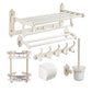 Frendorf | Traditionelles Badzubehör Set Weiß Badezimmeraccessoires Hardware Set
