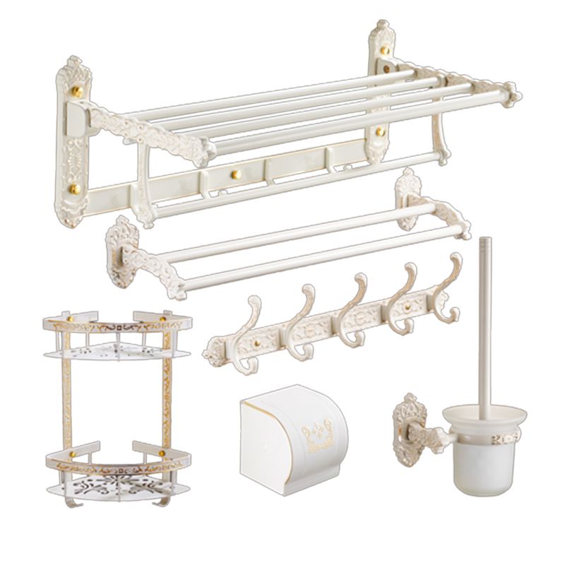 Frendorf | Traditionelles Badzubehör Set Weiß Badezimmeraccessoires Hardware Set