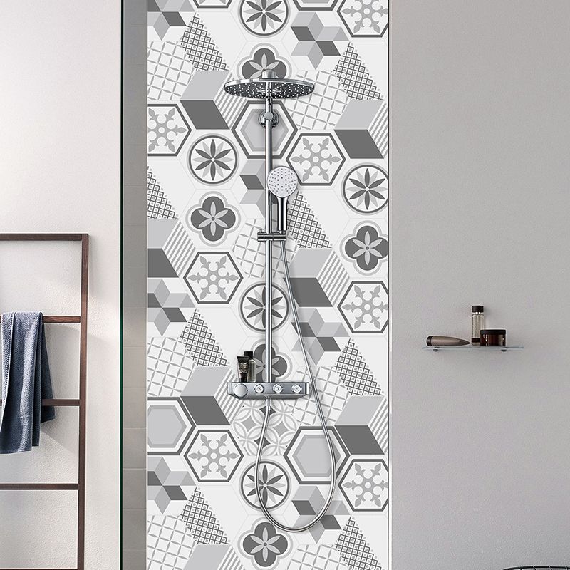 Frendorf | Plastik-Mosaikfliesen-Tapete hexagonal zum Aufkleben und Entfernen Rückwandfliese