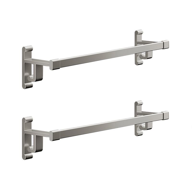 Frendorf | Graues Badezimmer Zubehör Set Zeitgenössischer Stil Aluminium Handtuchstange
