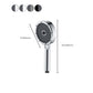 Frendorf | Matt Schwarz Handbrause Modern 3-Strahl Rund Wandmontierte Handbrause