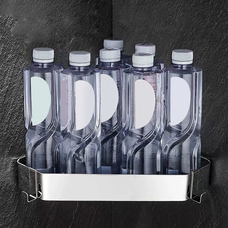 Frendorf | 2-teiliges Edelstahl-Badezimmerzubehör-Set 30 cm W Dreiecks-Badezimmerregal