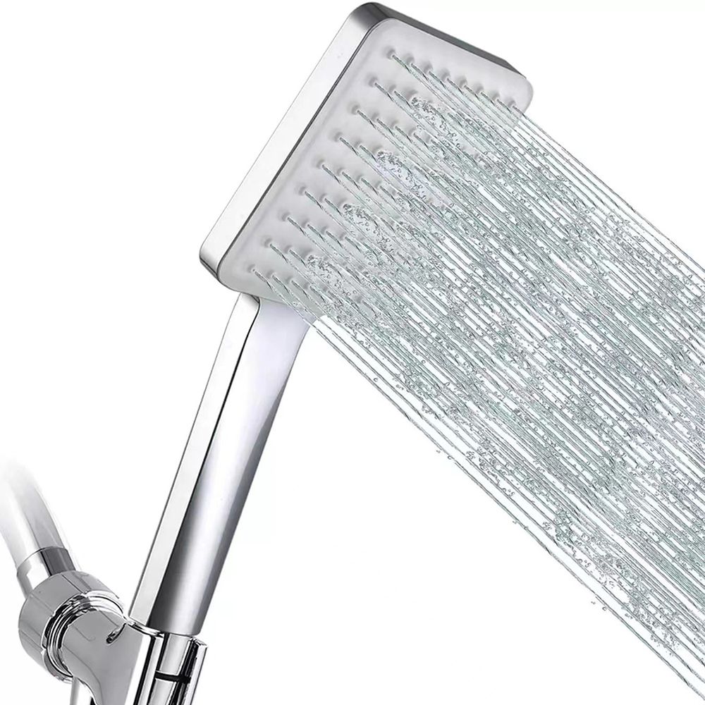 Frendorf | Klassische Handheld Duschkopf Standard Runde Duschköpfe in Silber