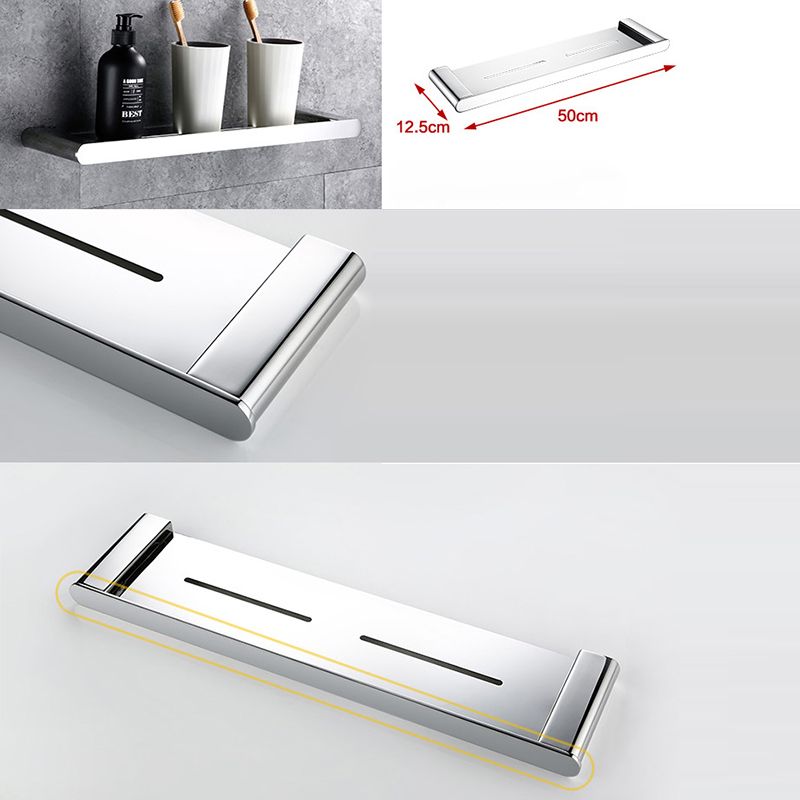 Frendorf | Zeitgenössisches Badezimmerzubehör Hardware-Set in Silber mit Seifenschale