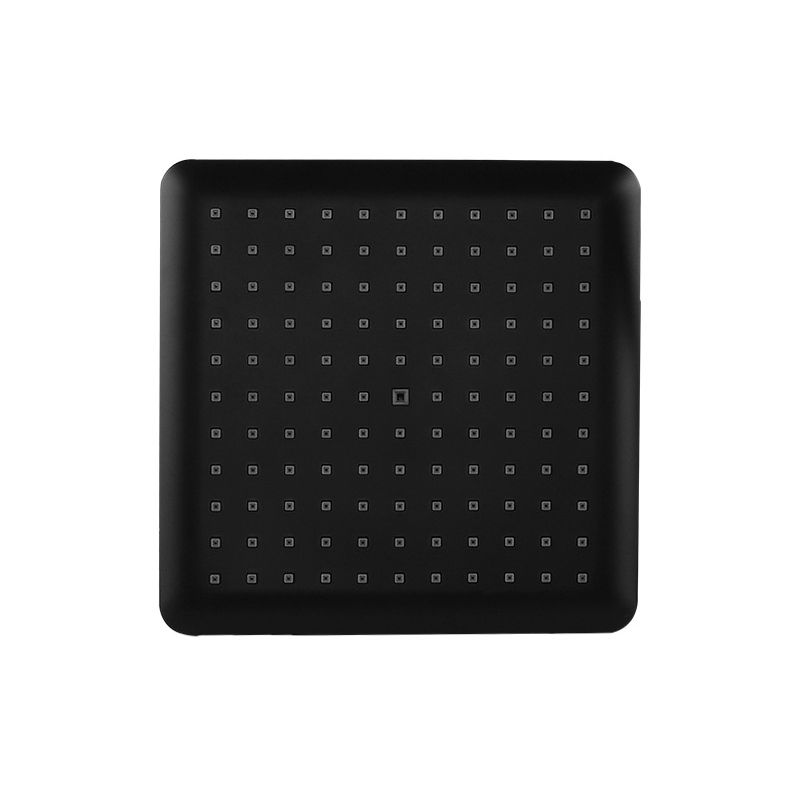 Frendorf | Moderner quadratischer matte schwarze Duschkopf Regenfall Duschkopf Combo