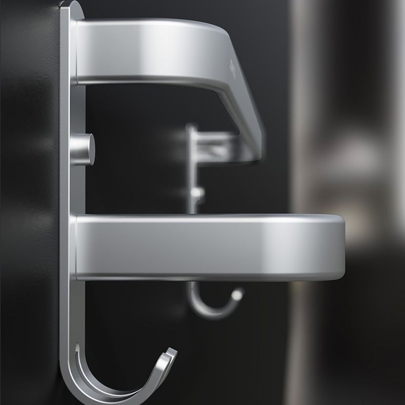 Frendorf | 7-teiliges Badezimmer-Zubehör-Set Modernes Aluminium-Badezimmer-Set in Silber