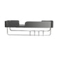 Frendorf | 3-teiliges modernes Badezimmer-Hardware-Set Aluminium Badregal in Grau