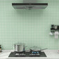 Frendorf | Moderne wasserdichte Mosaikfliese glatte Peel-and-Stick-Rückwandfliese für die Küche
