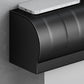 Frendorf | Klassisches Badzubehör Set in Aluminium Schwarz Finish Bademantelhaken/ Handtuchstange