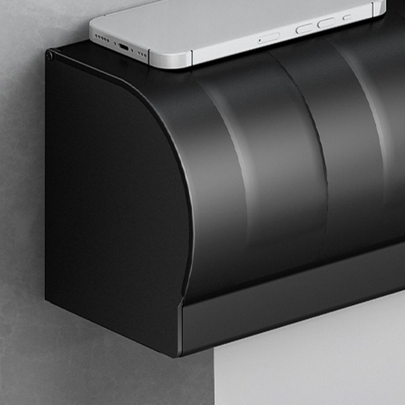 Frendorf | Klassisches Badzubehör Set in Aluminium Schwarz Finish Bademantelhaken/ Handtuchstange