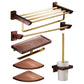 Frendorf | Traditionelles Badezimmer-Zubehörset Badregal Papierhalter Gold Badezimmer-Set