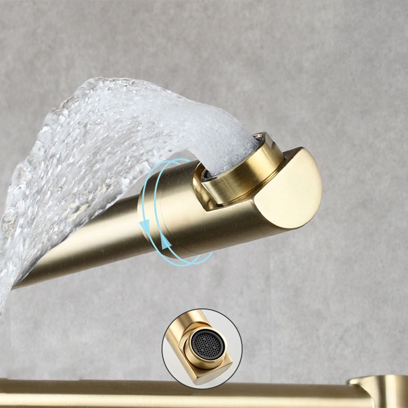 Frendorf | Moderner Pull-down Wasserhahn Einhand Wandmontierter Topf-Füller Niedrigprofil 1-Halter Füller