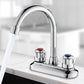Frendorf | 2-Griff Messing Badezimmerarmatur Modern Hochbogen Zentralkran