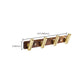 Frendorf | Holz- und Aluminium-Badehardware-Set Goldenes Badezimmerzubehör-Set