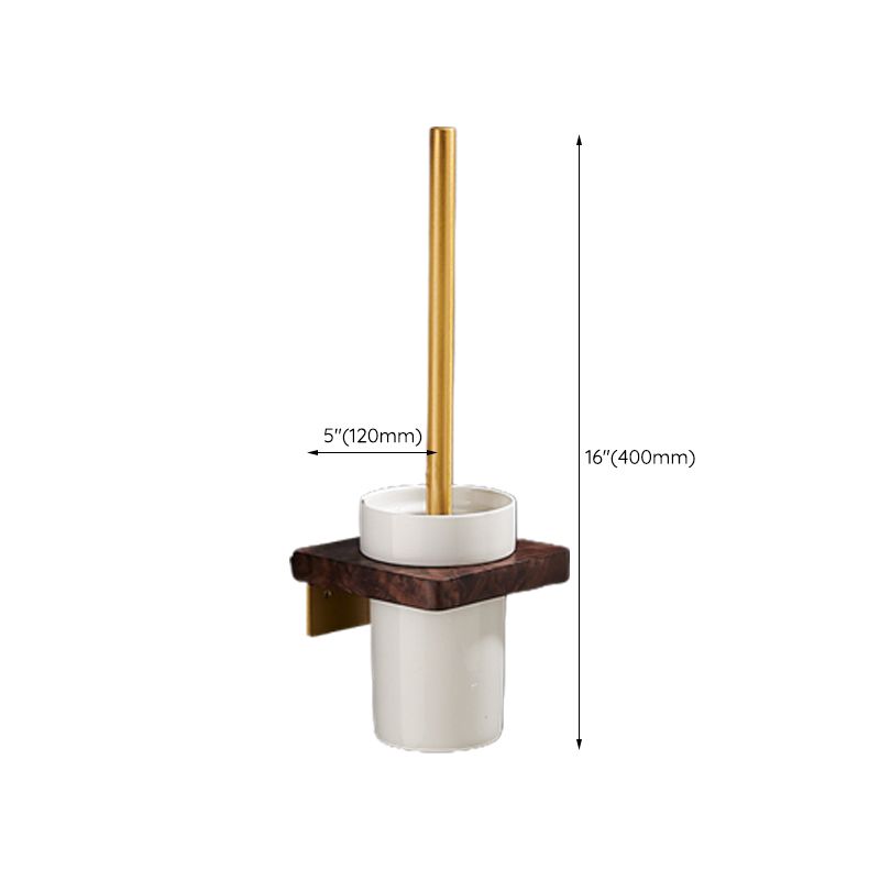 Frendorf | Traditionelles Badezimmer-Zubehörset Badregal Papierhalter Gold Badezimmer-Set