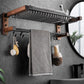 Frendorf | Holz- & Aluminium Badezimmerset Braun Badezimmerzubehörset