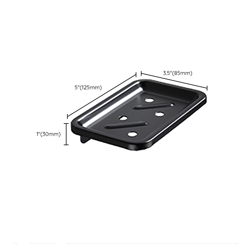 Frendorf | Zeitgemäßes Badezimmerzubehör-Set Schwarze Oberfläche Bademantelhaken/Handtuchring Bar