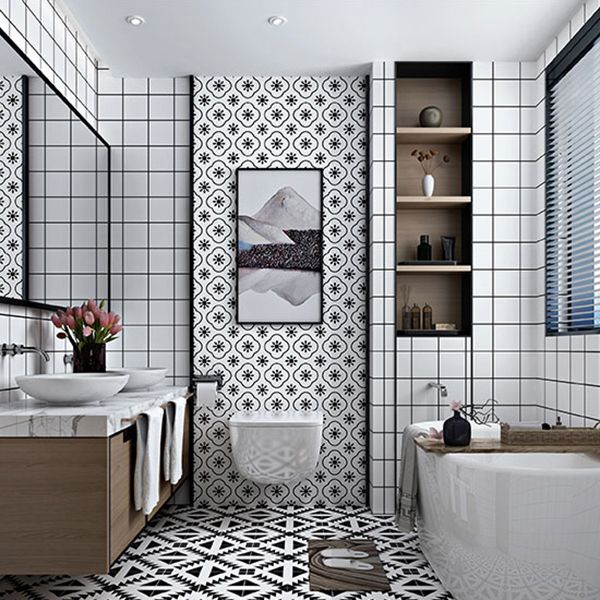 Frendorf | Modischer Mosaik-Fliesen wasserdichter Peel-and-Stick-Rückwandfliesen