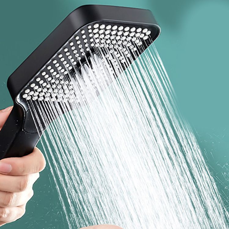 Frendorf | Moderne Rechteckige Handbrause in Schwarz 3 Strahlen Wandmontierte Handbrause