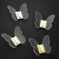 Frendorf | Modernes Messing-Badezimmer-Accessoire-Set Acryl Schmetterlings-Themen Bademantel-Haken
