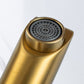 Frendorf | 1-Handgriff Gold Nickel Weitlaufende Armatur Einloch Hebel Waschbeckenarmatur mit Abfluss